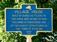 Roadside Historical Marker Fair Haven Village House closeup